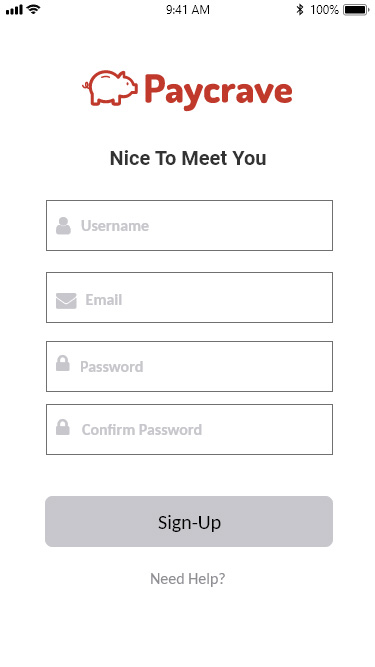 Sign-in screen